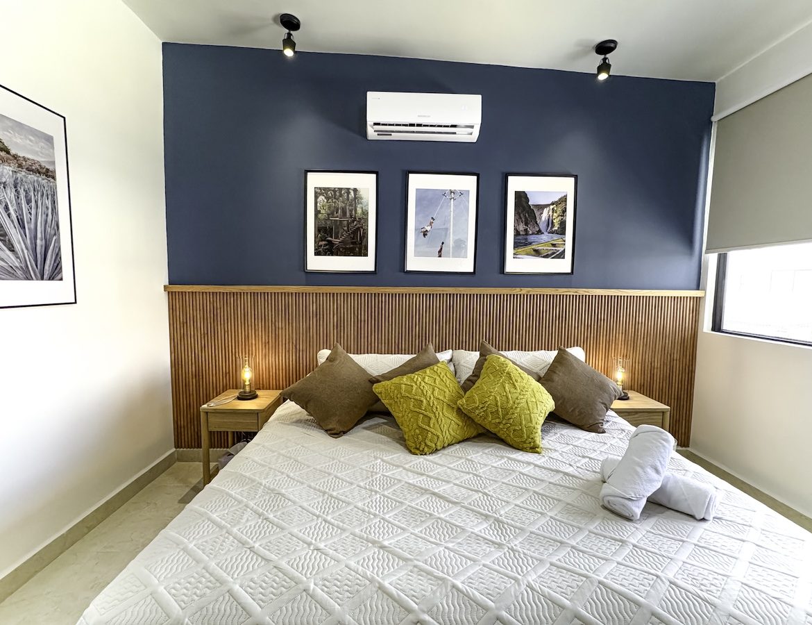 Bleu Mai Properties. Cancun Condo. Master Bedroom 3.