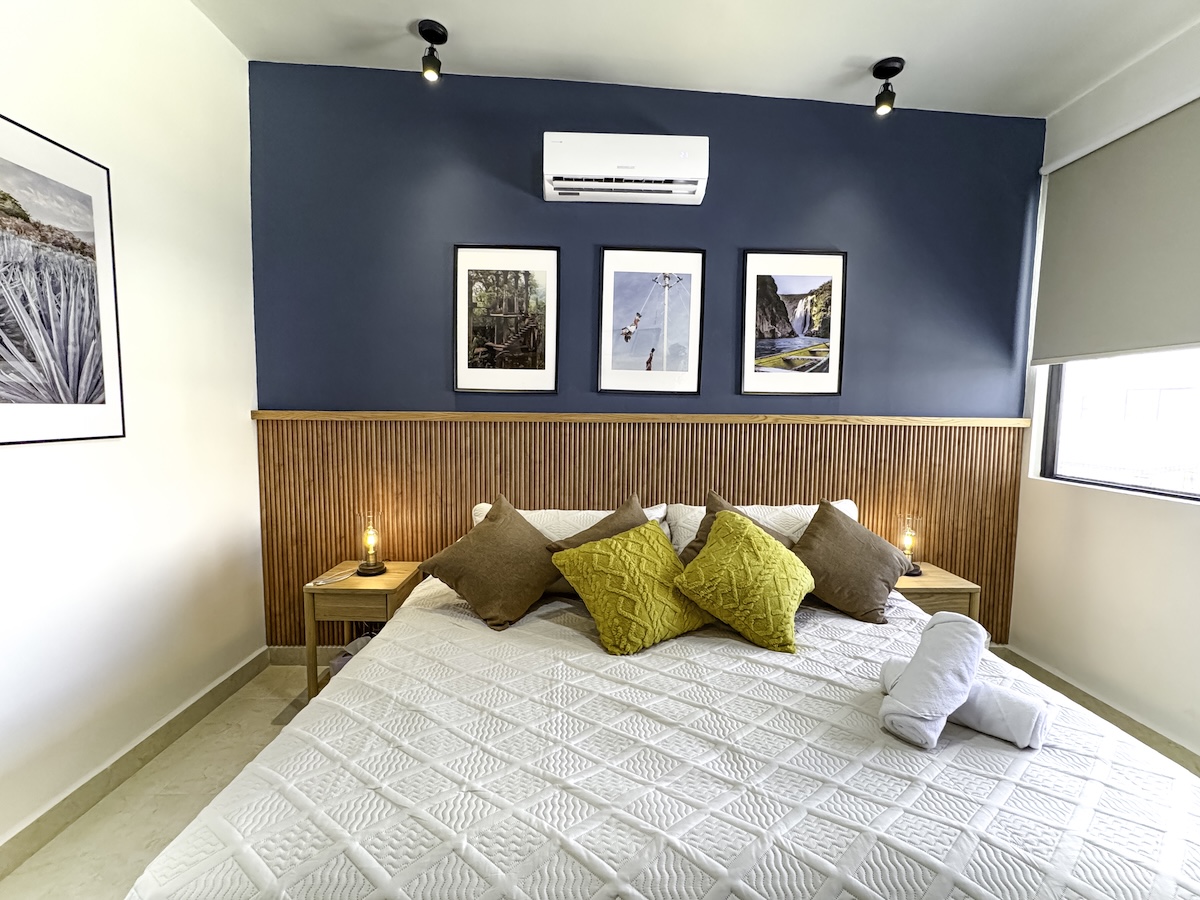 Bleu Mai Properties. Cancun Condo. Master Bedroom 3.